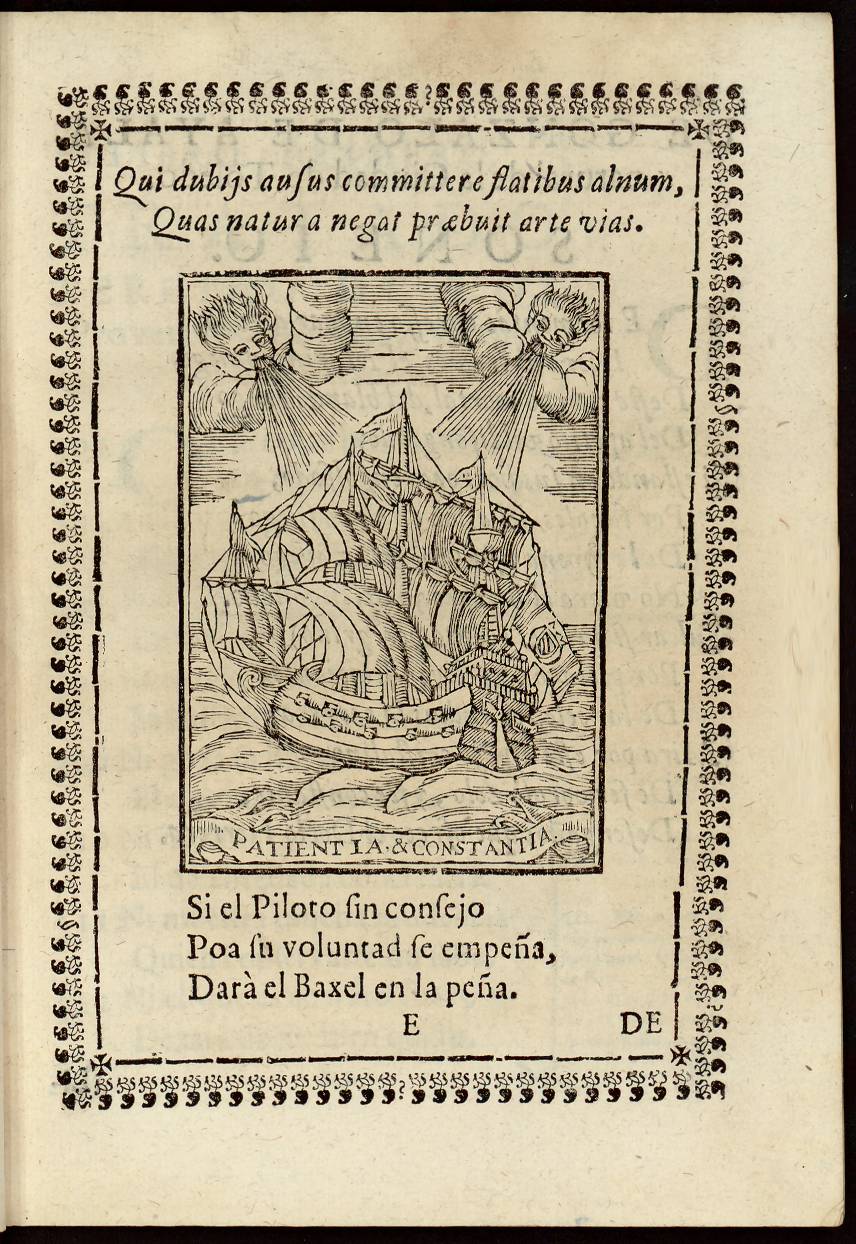C. Pérez de Herrera, Proverbios morales y consejos christianos..., Madrid, [1733 ?] (BUC, UTJJ, XE 4002 Res)