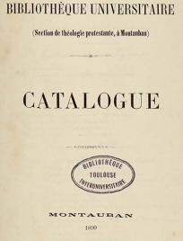 Catalogues de bibliothèques toulousaines