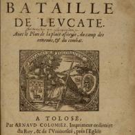 Page de titre Le siège et la bataille de Leucate